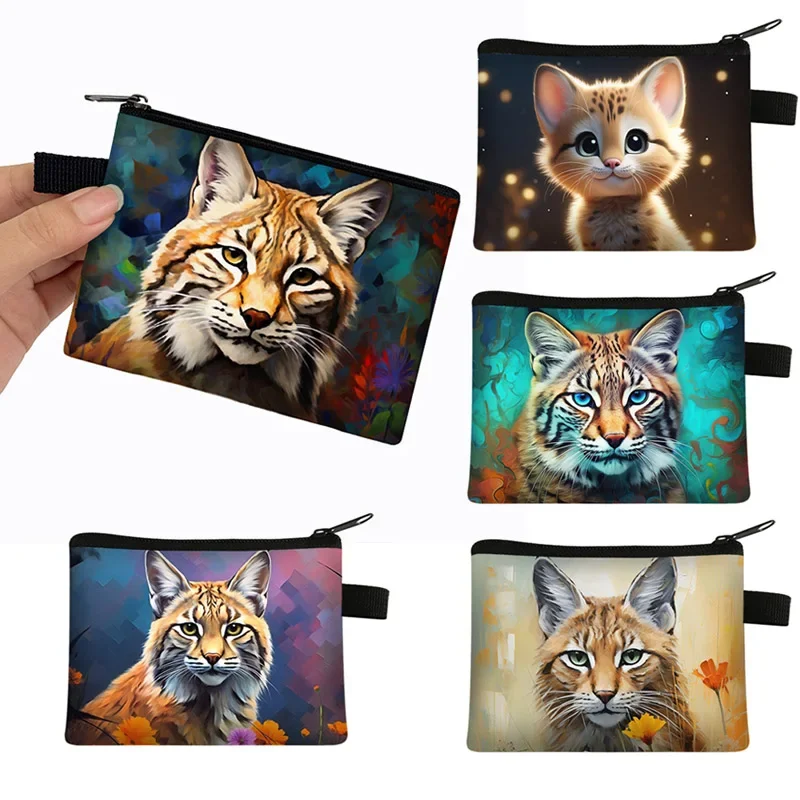 colorful Bobcat Print Coin Purse Wild Lynx Cat Animal Credit Card Coin Money Bag Small Wallets Mini Zipper Pouch Storage Bags
colorful Bobcat Print Coin Purse Wild Lynx Cat Animal Credit Card Coin Money Bag Small Wallets Mini Zipper Pouch Storage Bags