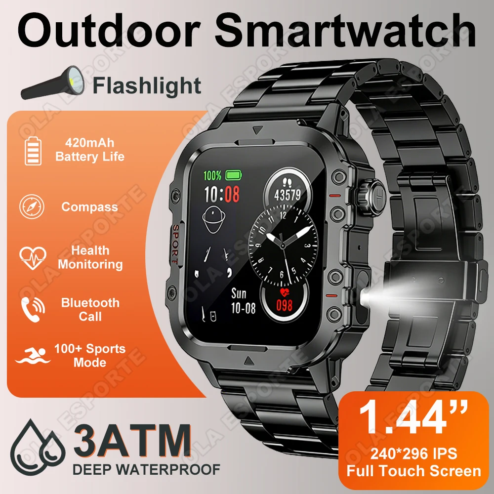 Новые военные смарт-часы 2026 года с измерением пульса и мониторингом сна, водонепроницаемые (3ATM), для активного отдыха, спортивные часы для мужчин и женщин, электронные часы
Новые военные смарт-часы 2026 года с измерением пульса и мониторингом сна, водонепроницаемые (3ATM), для активного отдыха, спортивные часы для мужчин и женщин, электронные часы