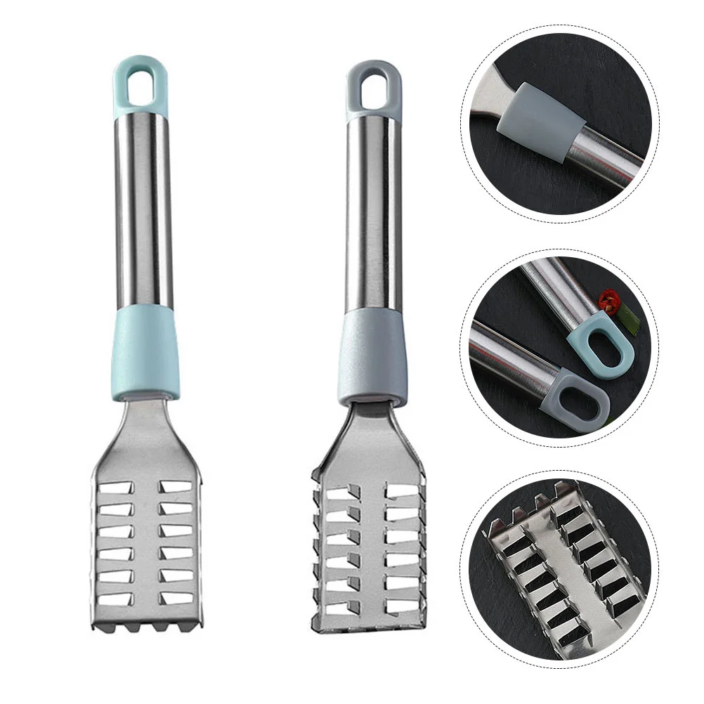 2 Pcs Scraper Fish Scale Planer Stainless Steel Scrapers Detergent Scraping Tool Gadgets
2 Pcs Scraper Fish Scale Planer Stainless Steel Scrapers Detergent Scraping Tool Gadgets