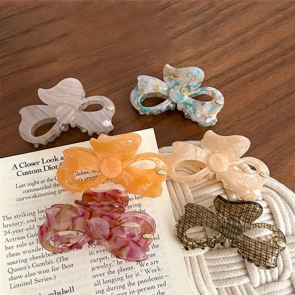 Sweet Bow Acetic Acid Hair Claw Korean Style Retro Bowknot Barrettes Trendy High Ponytail Clip French Shark Clip
Sweet Bow Acetic Acid Hair Claw Korean Style Retro Bowknot Barrettes Trendy High Ponytail Clip French Shark Clip