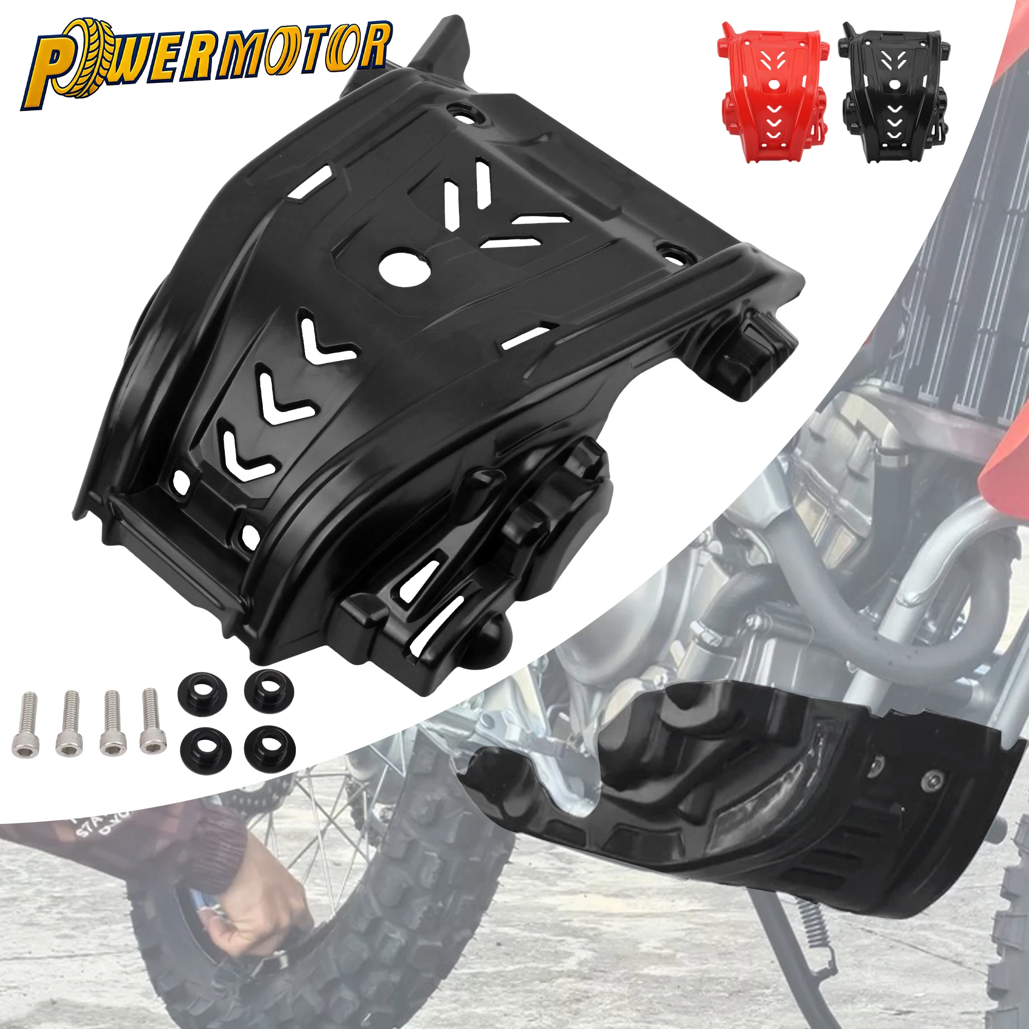 For Honda CRF300L 2021 2022 2023 2024 Motorcycle Under Engine Guard Skid Plate Bash Frame Belly Pan Protector Dirt Bike Parts 
For Honda CRF300L 2021 2022 2023 2024 Motorcycle Under Engine Guard Skid Plate Bash Frame Belly Pan Protector Dirt Bike Parts