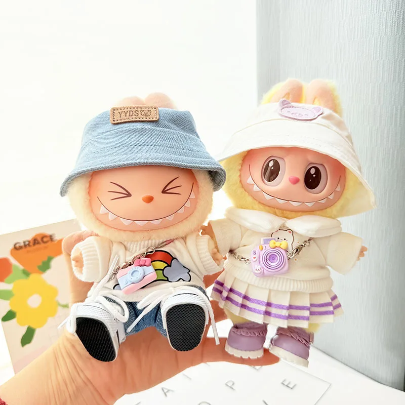 17cm Labubu I II Doll Clothing Doll Clothing Rainbow T Set With Plush Hat Sitting Party Plush Doll Clothing
17cm Labubu I II Doll Clothing Doll Clothing Rainbow T Set With Plush Hat Sitting Party Plush Doll Clothing