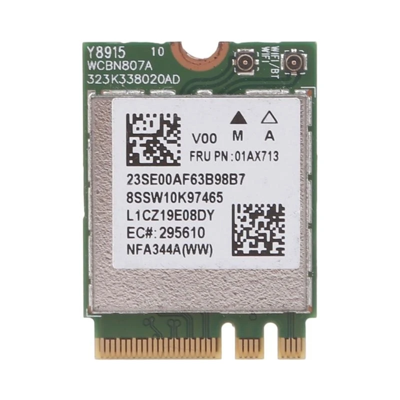 NFA344A QCNFA344A M.2 NGFF WiFi Card For ThinkPad 710S E470 E475 E570 E575 V310 YOGA-710 720 910 FRU 01AX713
NFA344A QCNFA344A M.2 NGFF WiFi Card For ThinkPad 710S E470 E475 E570 E575 V310 YOGA-710 720 910 FRU 01AX713