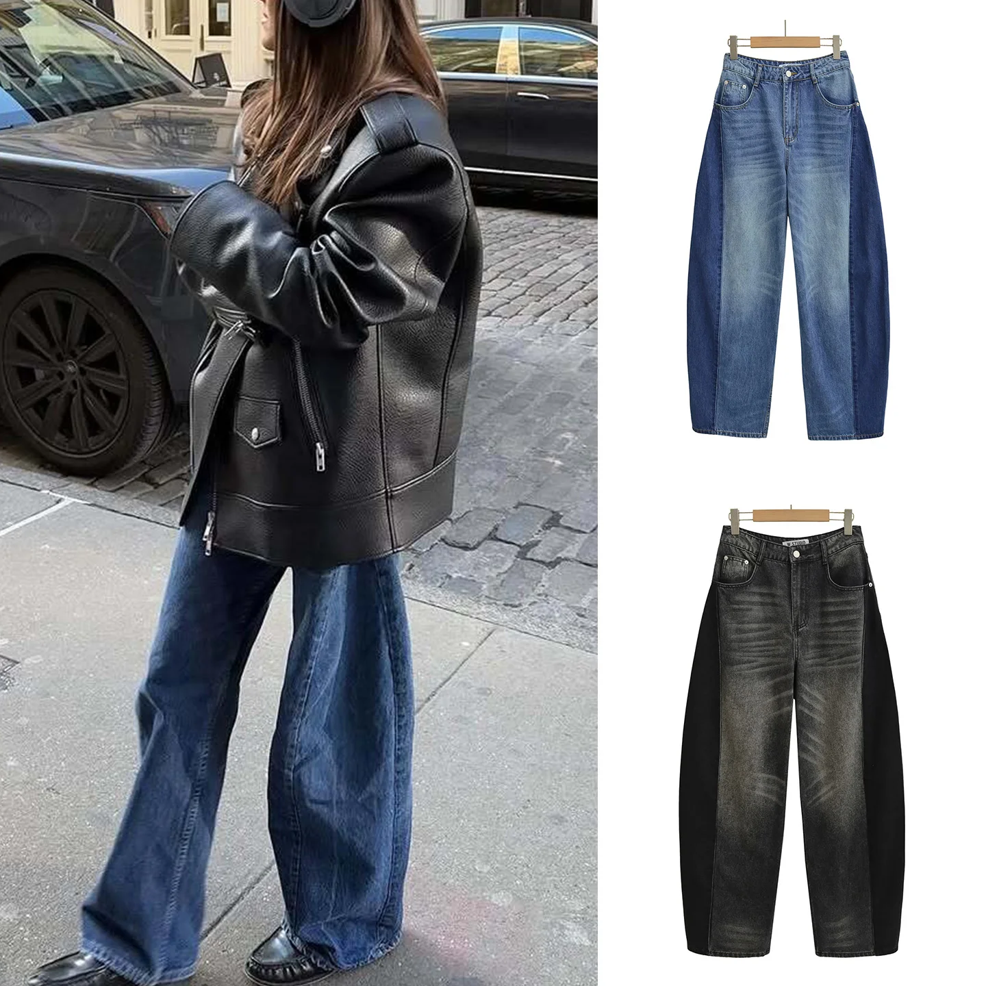 Свободные джинсы с воздушными шарами и высокой талией в стиле ретро, женские модные осенне-зимние американские джинсы свободного покроя с высокой талией
Свободные джинсы с воздушными шарами и высокой талией в стиле ретро, женские модные осенне-зимние американские джинсы свободного покроя с высокой талией