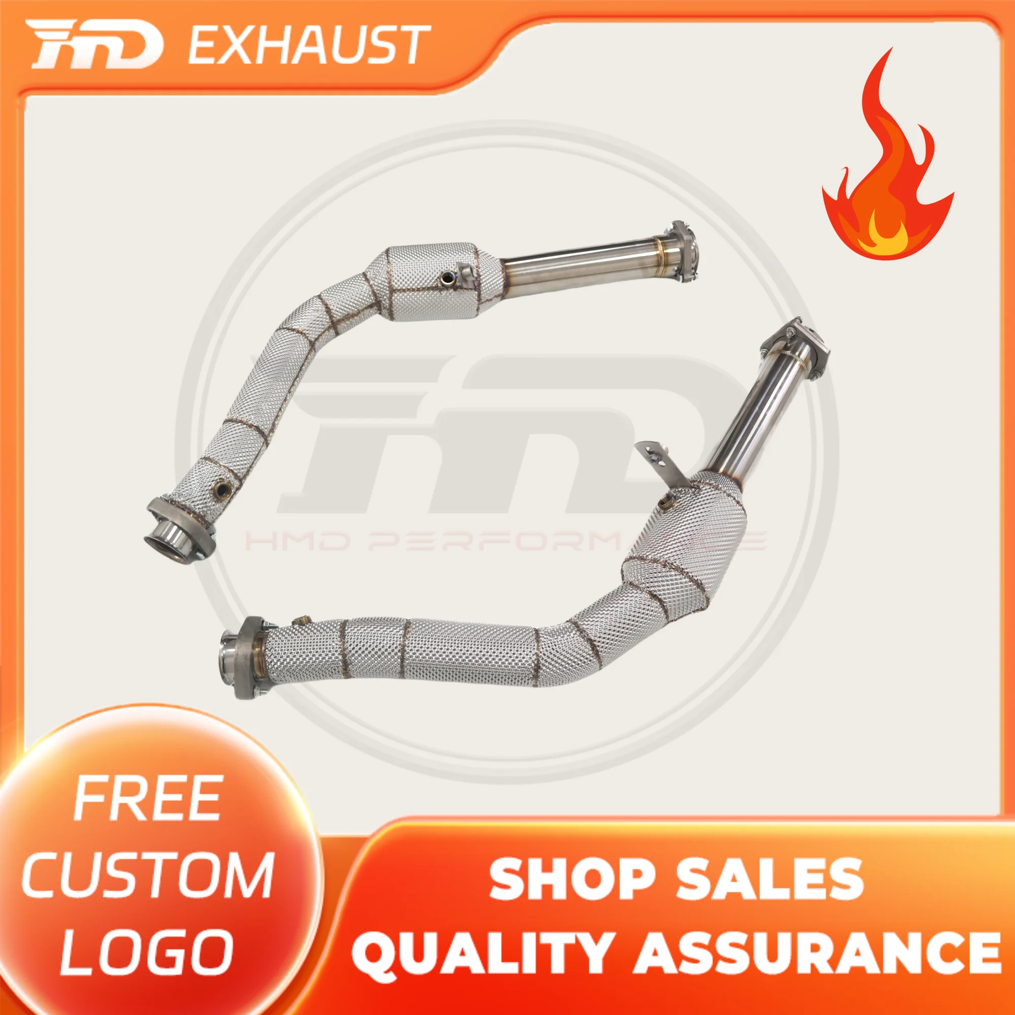 HMD Hot sale High Performance Downpipe For Mercedes Benz G500 G63 W463 Stainless Steel Heat Shield Car Exhaust Deep Sport Sound
HMD Hot sale High Performance Downpipe For Mercedes Benz G500 G63 W463 Stainless Steel Heat Shield Car Exhaust Deep Sport Sound