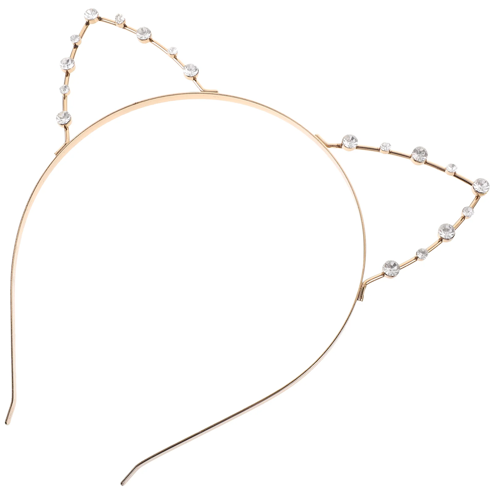 Rhinestone Headband with Cat Ears Fancy Dress for Costume Party (Golden) Wired headband Rhinestone headband
Rhinestone Headband with Cat Ears Fancy Dress for Costume Party (Golden) Wired headband Rhinestone headband
