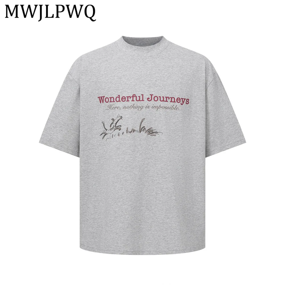 MWJLPWQ Men's Tide Letter Print Short-Sleeve T-Shirt Hip-Hop Street Style Trendy Summer Loose Casual Round Collar Tee 15256
MWJLPWQ Men's Tide Letter Print Short-Sleeve T-Shirt Hip-Hop Street Style Trendy Summer Loose Casual Round Collar Tee 15256