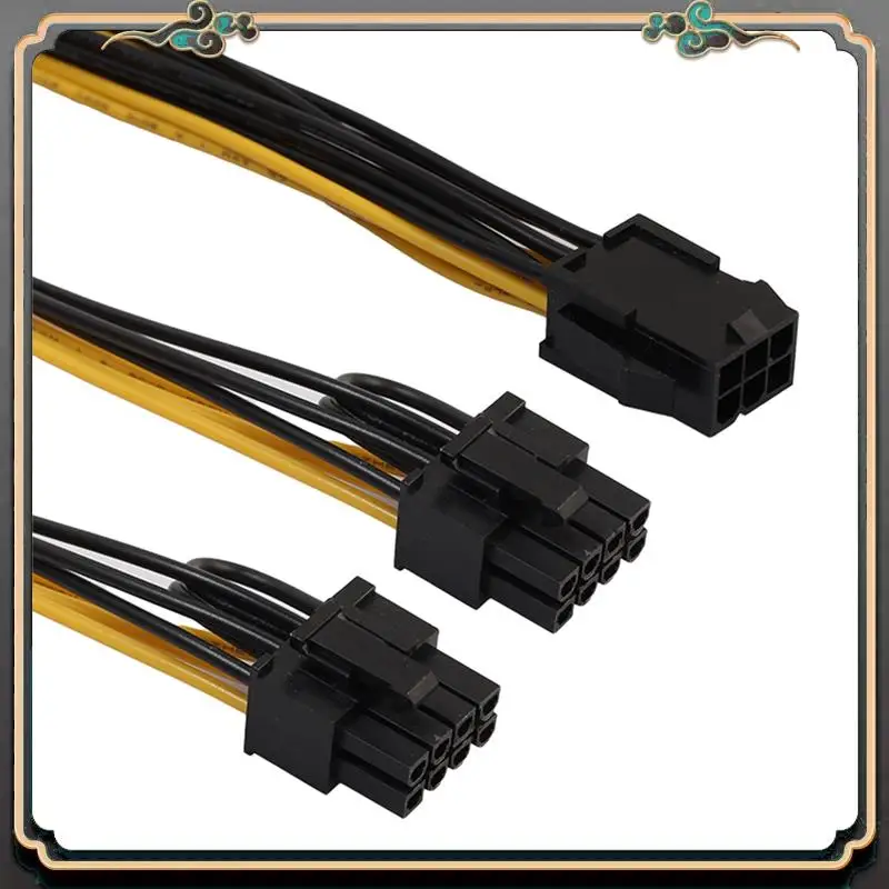 Reliable-10X PCI-E PCI Express 6Pin Female To Dual Dual 2-Port 8Pin (6 + 2Pin) Male F/M Adapter GPU Video Card Power Cord 18AWG
Reliable-10X PCI-E PCI Express 6Pin Female To Dual Dual 2-Port 8Pin (6 + 2Pin) Male F/M Adapter GPU Video Card Power Cord 18AWG