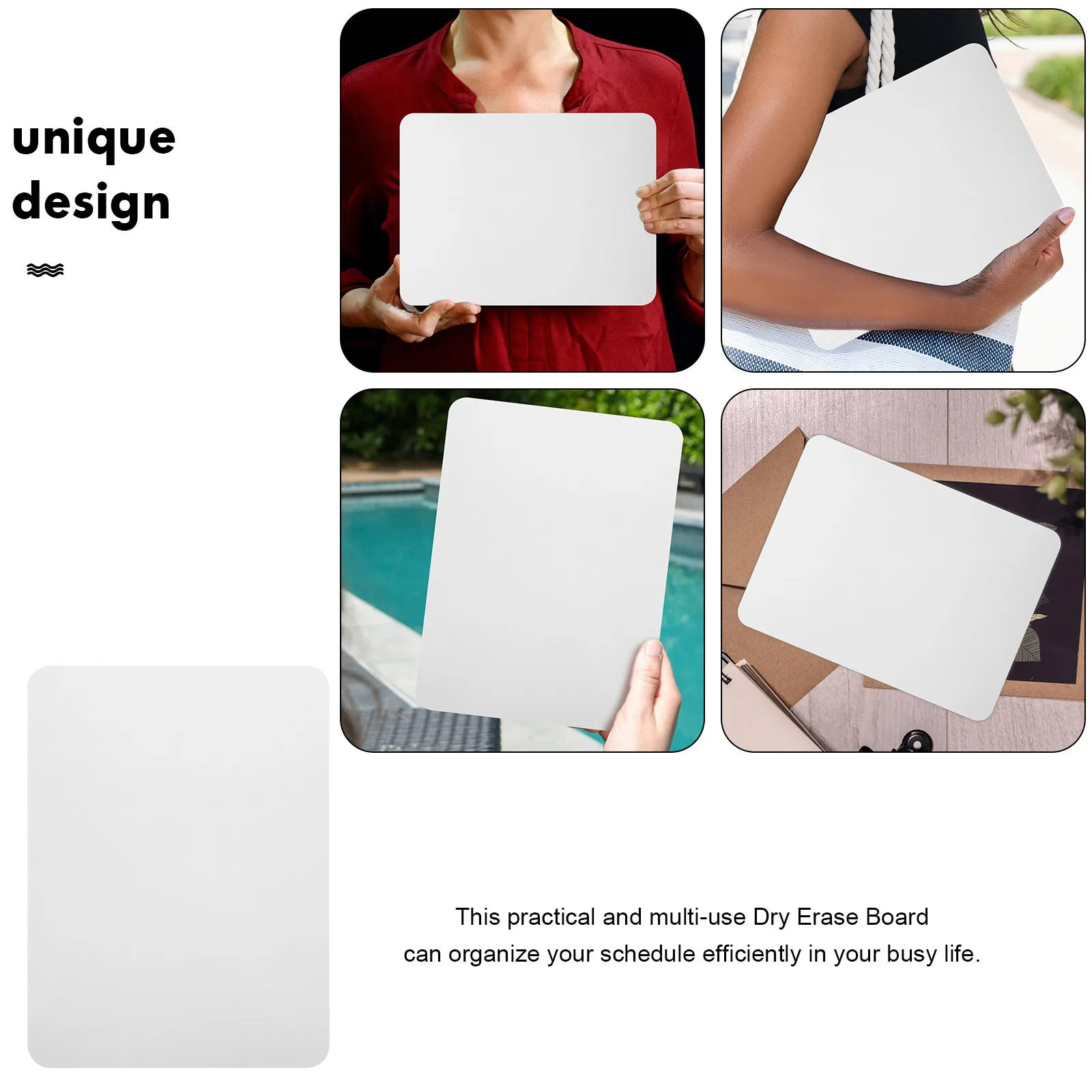 2pcs Dry Erase Double Sided Whiteboard Multi-Function Memo Desktop Office Writing Wall Note Board Reusable Writable
2pcs Dry Erase Double Sided Whiteboard Multi-Function Memo Desktop Office Writing Wall Note Board Reusable Writable