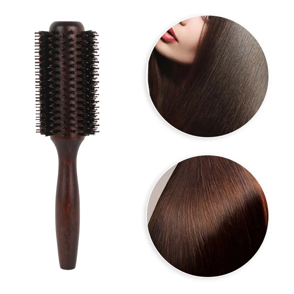 Hair Care Solid Wood Round Comb Wooden Handle Professional Hairdressing Comb Heat Resistant Round Brush Styling Tool Women Use
Hair Care Solid Wood Round Comb Wooden Handle Professional Hairdressing Comb Heat Resistant Round Brush Styling Tool Women Use