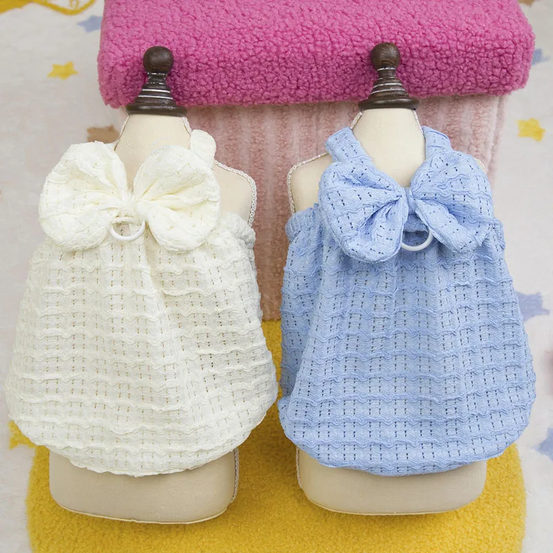 Bowknot Dog Clothes Summer Blue White Girls Dress For Small Medium Dogs Chiwawa Yorks Clothing Puppy Bubble Sling Shirt Skirt XL
Bowknot Dog Clothes Summer Blue White Girls Dress For Small Medium Dogs Chiwawa Yorks Clothing Puppy Bubble Sling Shirt Skirt XL