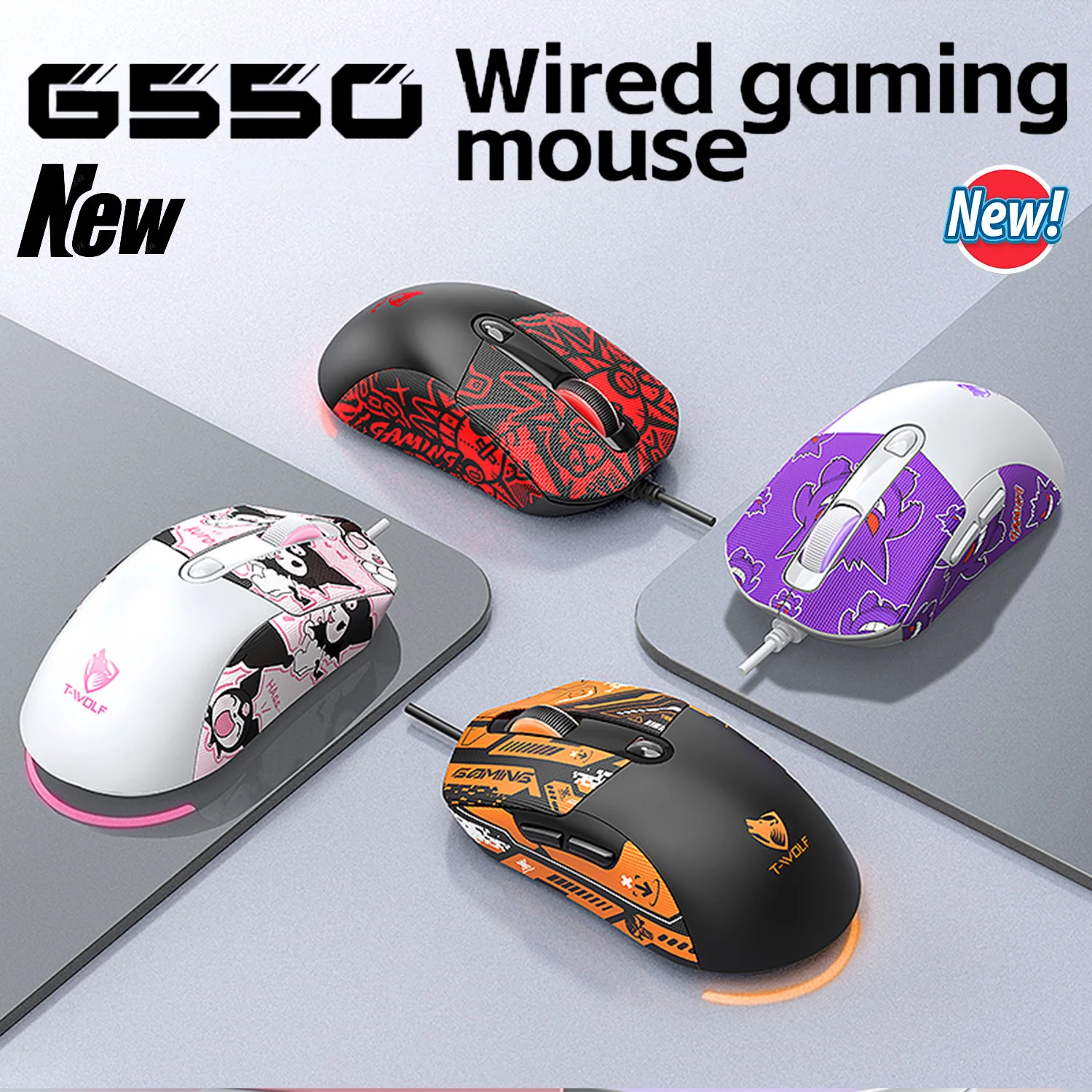 2025 Wired Gaming Mouse Cute Personalized Anti Slip Sticker 6-Key Office Mouse Suitable For Desktop And Laptop Computers NEW HOT
2025 Wired Gaming Mouse Cute Personalized Anti Slip Sticker 6-Key Office Mouse Suitable For Desktop And Laptop Computers NEW HOT