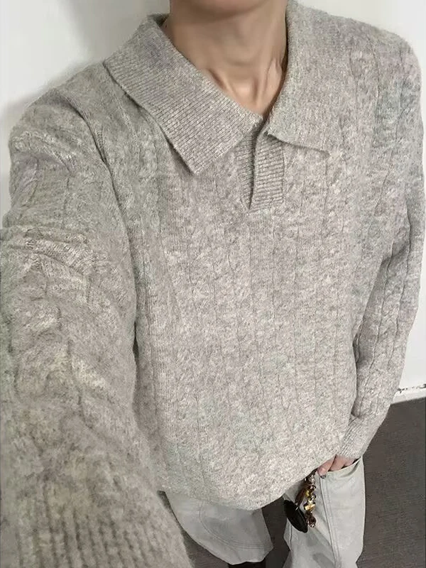 Loose Fit V-Ne Knitwear Men's Autumn Winter Korean Sle Lazy Sle Overhead Sweater High-End irt Long Sve Thermal
Loose Fit V-Ne Knitwear Men's Autumn Winter Korean Sle Lazy Sle Overhead Sweater High-End irt Long Sve Thermal