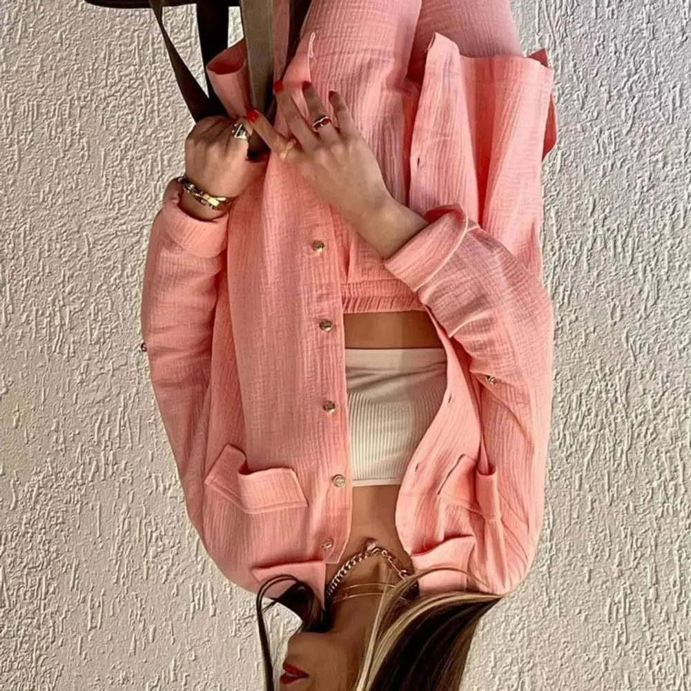 2025 Summer 2 Piece Outfit for Women Oversized Button Down Long Sleeve Shirt And Cropped Pants Set Casual Loungewear Tracksuit 
2025 Summer 2 Piece Outfit for Women Oversized Button Down Long Sleeve Shirt And Cropped Pants Set Casual Loungewear Tracksuit