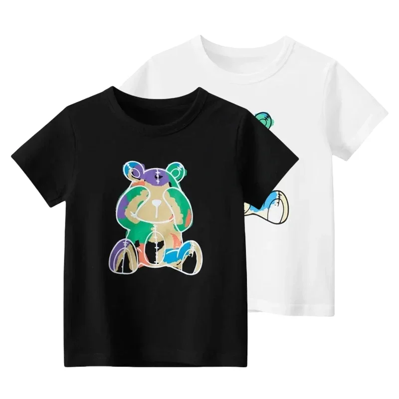2025 Summer New Boys Cartoon Bear T Shirt Children's Short Sleeve O-Neck Kids Clothes T-Shirts for Boy Cotton Tops 2-10 Years
2025 Summer New Boys Cartoon Bear T Shirt Children's Short Sleeve O-Neck Kids Clothes T-Shirts for Boy Cotton Tops 2-10 Years