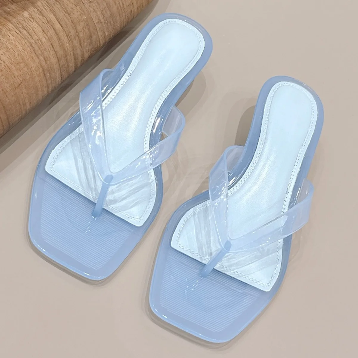 2026 New Women's Square Toe TPU Heeled Flip Flop Shoes, TPU + Transparent Design YYT26041936
2026 New Women's Square Toe TPU Heeled Flip Flop Shoes, TPU + Transparent Design YYT26041936