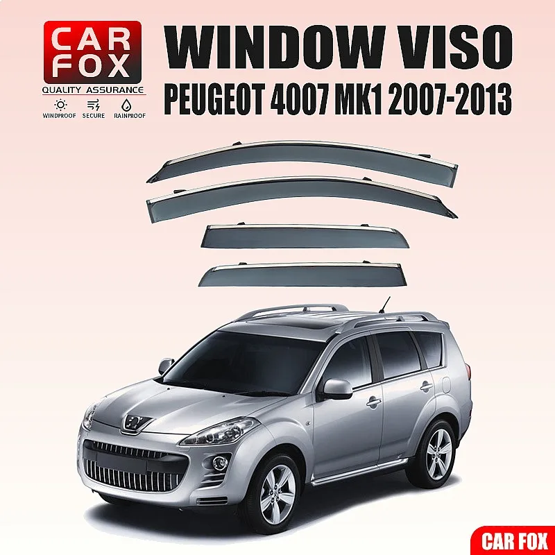 For PEUGEOT 4007 2007-2013 Car Window Visor Rain Sun Shade Side Window Awning Deflector Auto Accessories
For PEUGEOT 4007 2007-2013 Car Window Visor Rain Sun Shade Side Window Awning Deflector Auto Accessories