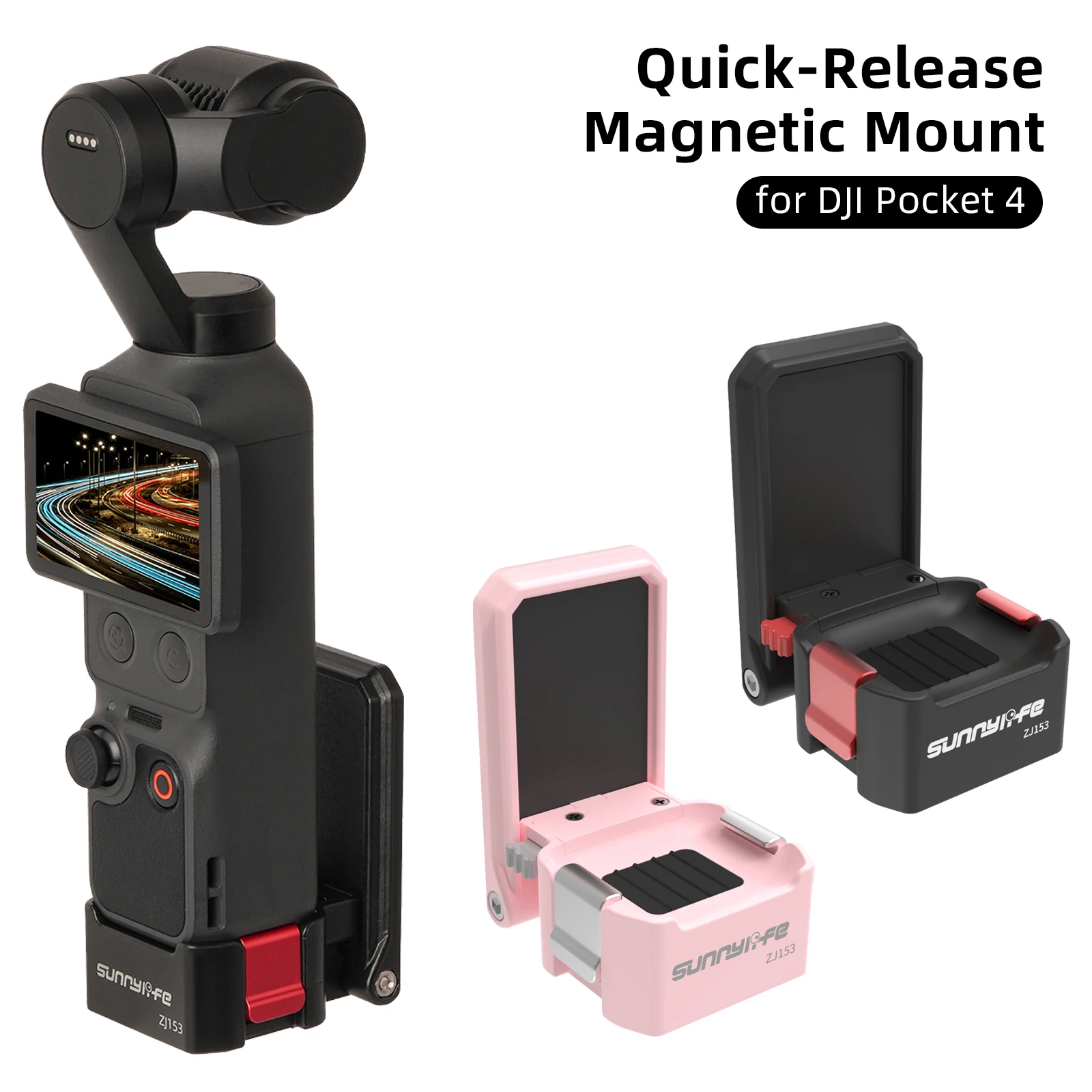 Magnetic Mount for DJI Osmo Pocket 4/3 Accessories Outdoor 180° Adjustable Base Quick Release Magnetic Stand for DJI Pocket4
Magnetic Mount for DJI Osmo Pocket 4/3 Accessories Outdoor 180° Adjustable Base Quick Release Magnetic Stand for DJI Pocket4
