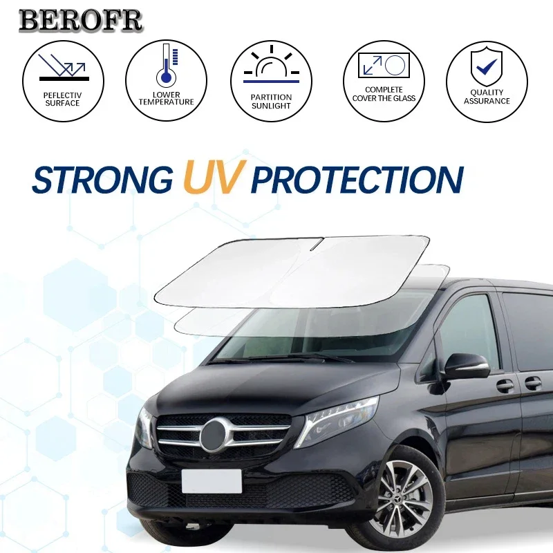 Windshield Sun Shade For Mercedes Benz V Class V260L W447 W448 Sunshade Sun Visor Protector Foldable Blocks UV Rays Keep Cooler
Windshield Sun Shade For Mercedes Benz V Class V260L W447 W448 Sunshade Sun Visor Protector Foldable Blocks UV Rays Keep Cooler