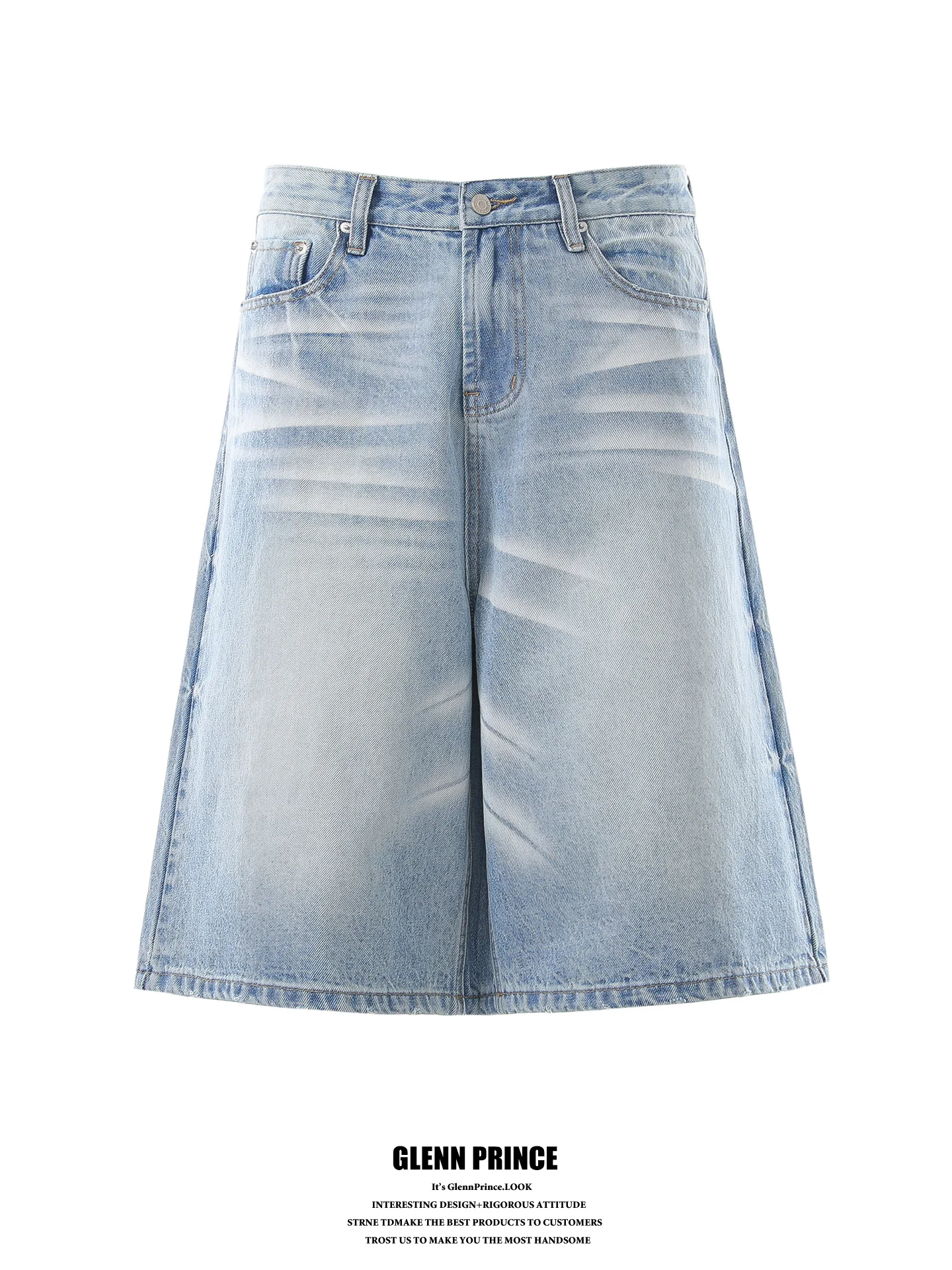 Retro American Washed Seven-Foot Jeans Loose Fit Men's Summer Jeans Casual Wear Resistant Stretch Denim Shorts
Retro American Washed Seven-Foot Jeans Loose Fit Men's Summer Jeans Casual Wear Resistant Stretch Denim Shorts