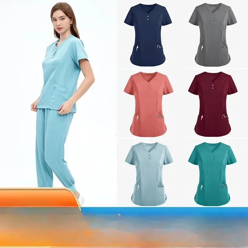 Scrubs Set Tops Pant Nurse Accessories Multicolor Medical Uniform Women Dental Clinic Beauty Salon Workwear Pet Hospital Clothes
Scrubs Set Tops Pant Nurse Accessories Multicolor Medical Uniform Women Dental Clinic Beauty Salon Workwear Pet Hospital Clothes