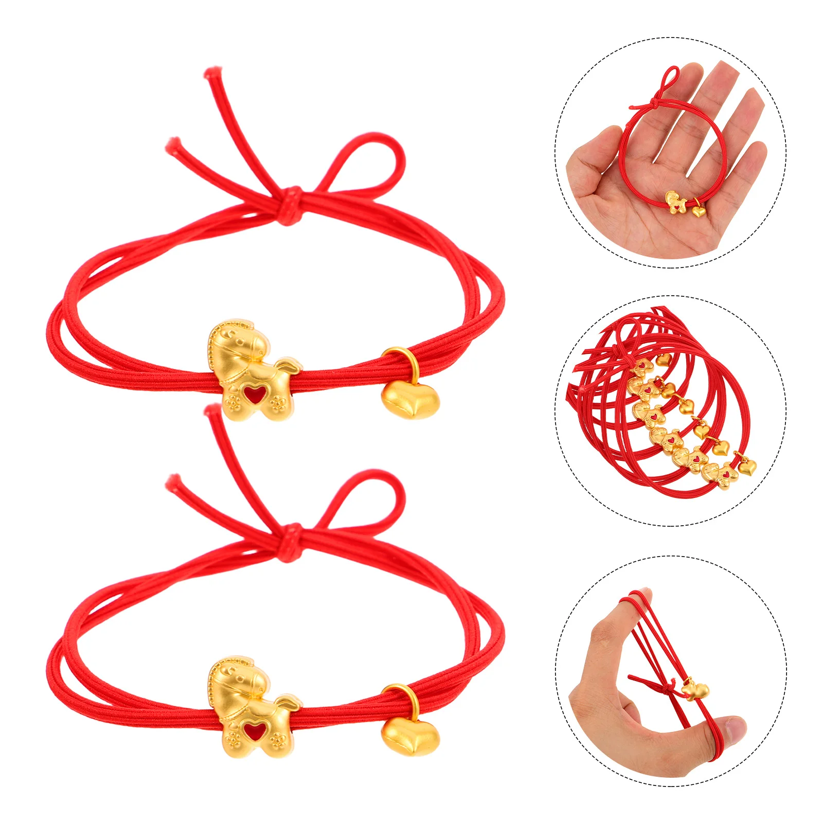 6 Pcs New Year Gift Headband Stretchy Ponytail Holders Spring Festival Gifts Hair Ties for Sports
6 Pcs New Year Gift Headband Stretchy Ponytail Holders Spring Festival Gifts Hair Ties for Sports