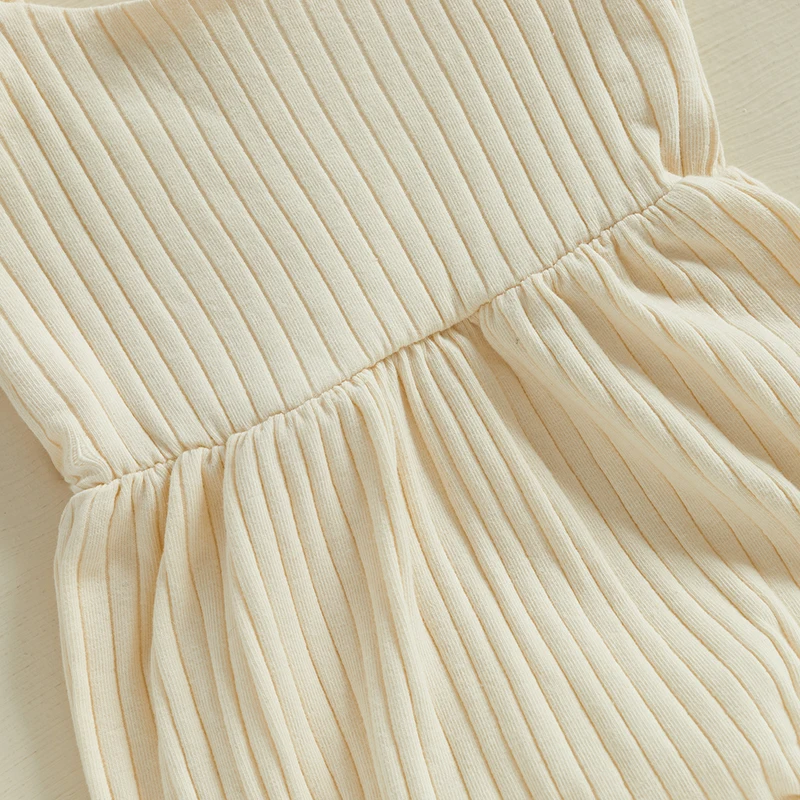 Baby Girl Summer Romper Solid Color Ribbed Sleeveless Spaghetti Strap Elastic Waist Jumpsuit
Baby Girl Summer Romper Solid Color Ribbed Sleeveless Spaghetti Strap Elastic Waist Jumpsuit