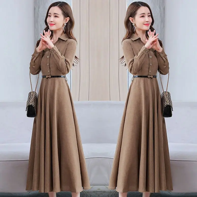 Elegant Fashion Printed Belt Dresses Spring 2024 New Long Sleeve Polo-neck Loose Tunic Pullover Midi Dress Female Clothing V226
Elegant Fashion Printed Belt Dresses Spring 2024 New Long Sleeve Polo-neck Loose Tunic Pullover Midi Dress Female Clothing V226