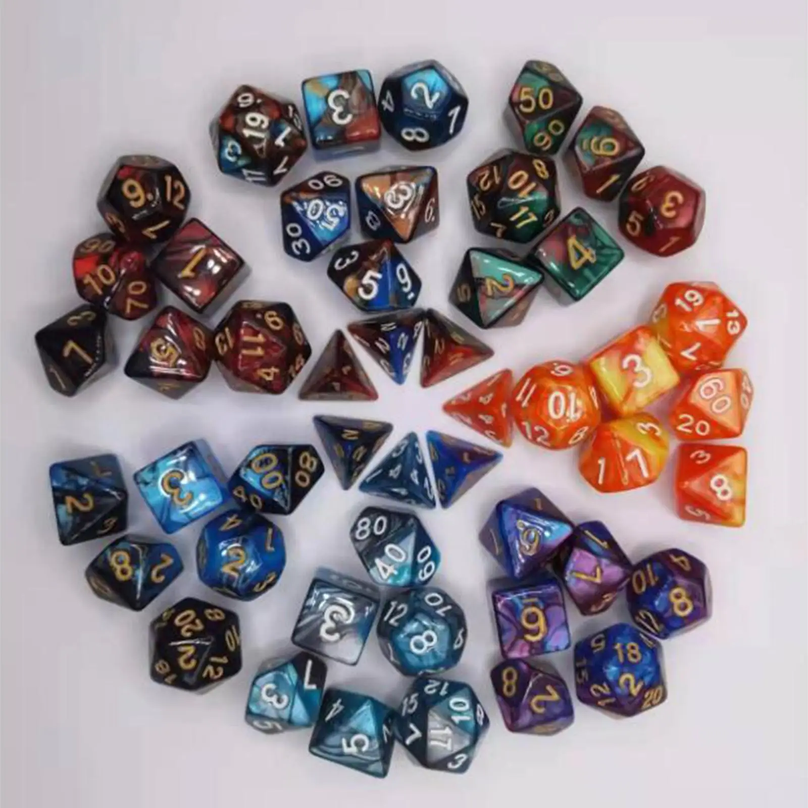 Colorful Polyhedral Dice Set - Fun Game Accessories for Beach Days and Parties
Colorful Polyhedral Dice Set - Fun Game Accessories for Beach Days and Parties