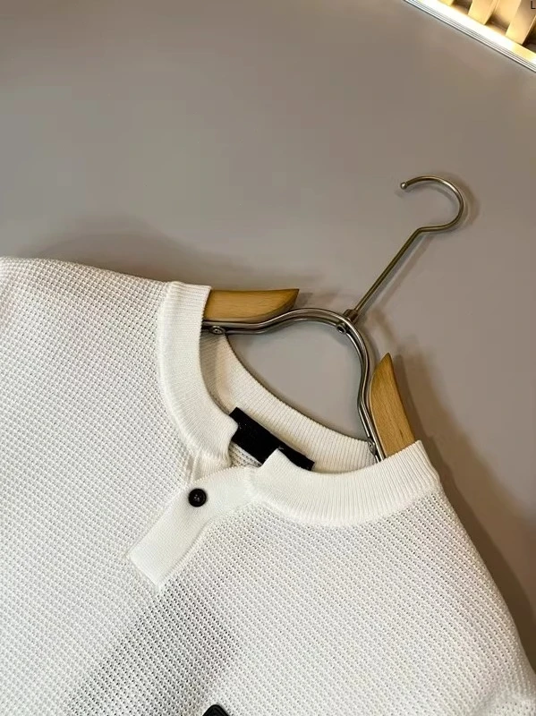 LP Italian half-open collar one-button knitted short-sleeved business casual T-shirt
LP Italian half-open collar one-button knitted short-sleeved business casual T-shirt