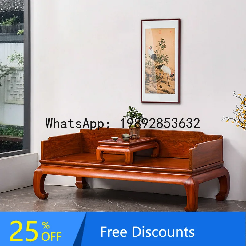 LYY Solid Wood New Chinese Style Luohan Bed Red Wood Sofa Bed Living Room Home Simple Zen Style Luohan Folding Dual-use Sofa Bed
LYY Solid Wood New Chinese Style Luohan Bed Red Wood Sofa Bed Living Room Home Simple Zen Style Luohan Folding Dual-use Sofa Bed