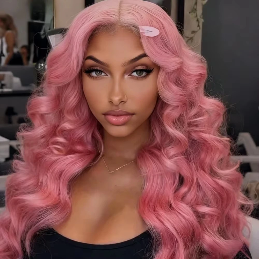 260 Density Pink Wig Body Wave Human Hair Wigs 13X6 Hd Lace Frontal Wig 30 36 Inch Brazilian 13X4 Lace Front Wigs For Women
260 Density Pink Wig Body Wave Human Hair Wigs 13X6 Hd Lace Frontal Wig 30 36 Inch Brazilian 13X4 Lace Front Wigs For Women