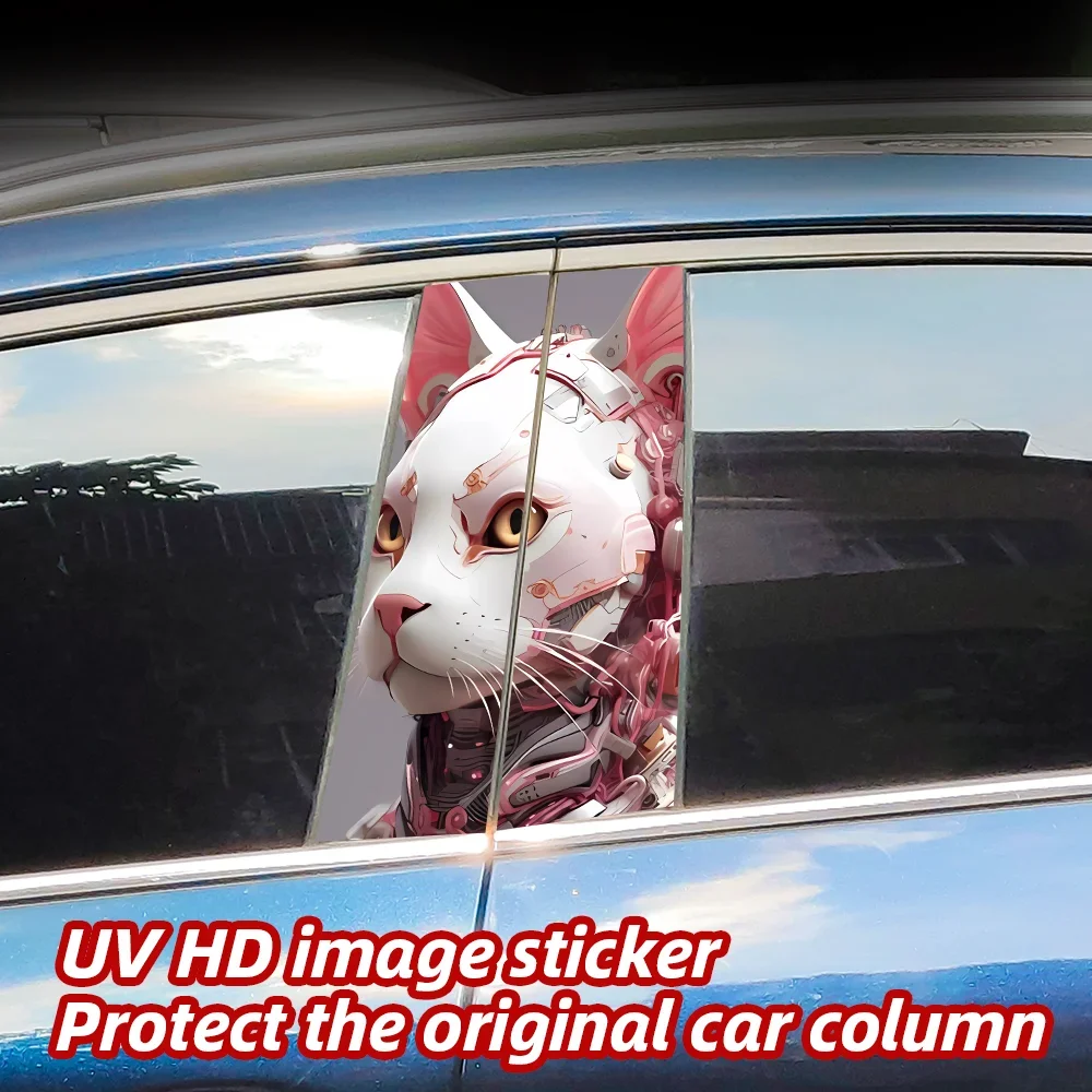 Mechanical Cool Cat Car Stickers Auto B Pillar Waterproof Sunscreen Decor Cover Car Doors Pillar Sunscreen Decals Accessories
Mechanical Cool Cat Car Stickers Auto B Pillar Waterproof Sunscreen Decor Cover Car Doors Pillar Sunscreen Decals Accessories