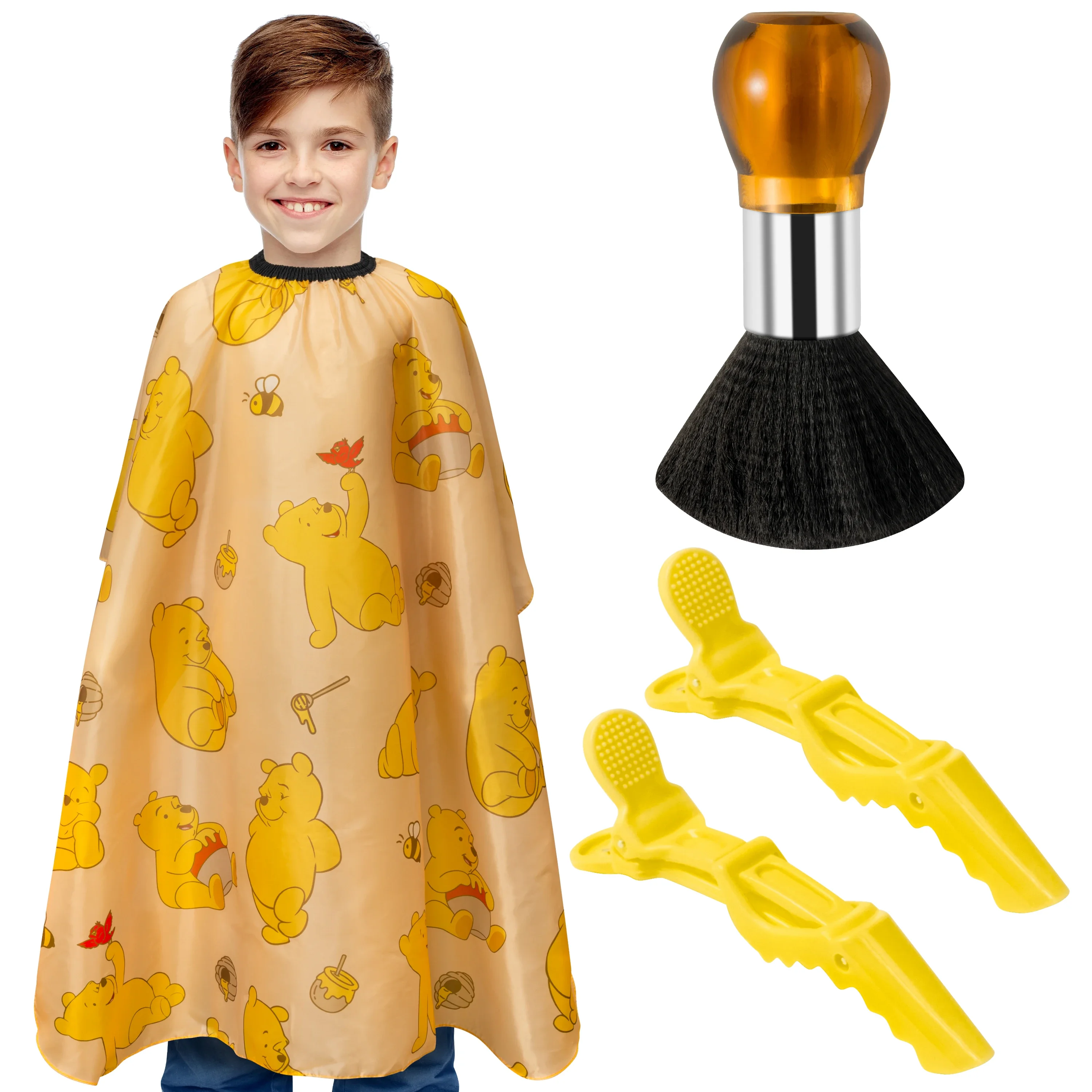 Barber Wrap with Neck Duster Brush Set Waterproof Hair Cutting Cape for Children Salon Barber Supplies Hair Cleaning Brush
Barber Wrap with Neck Duster Brush Set Waterproof Hair Cutting Cape for Children Salon Barber Supplies Hair Cleaning Brush