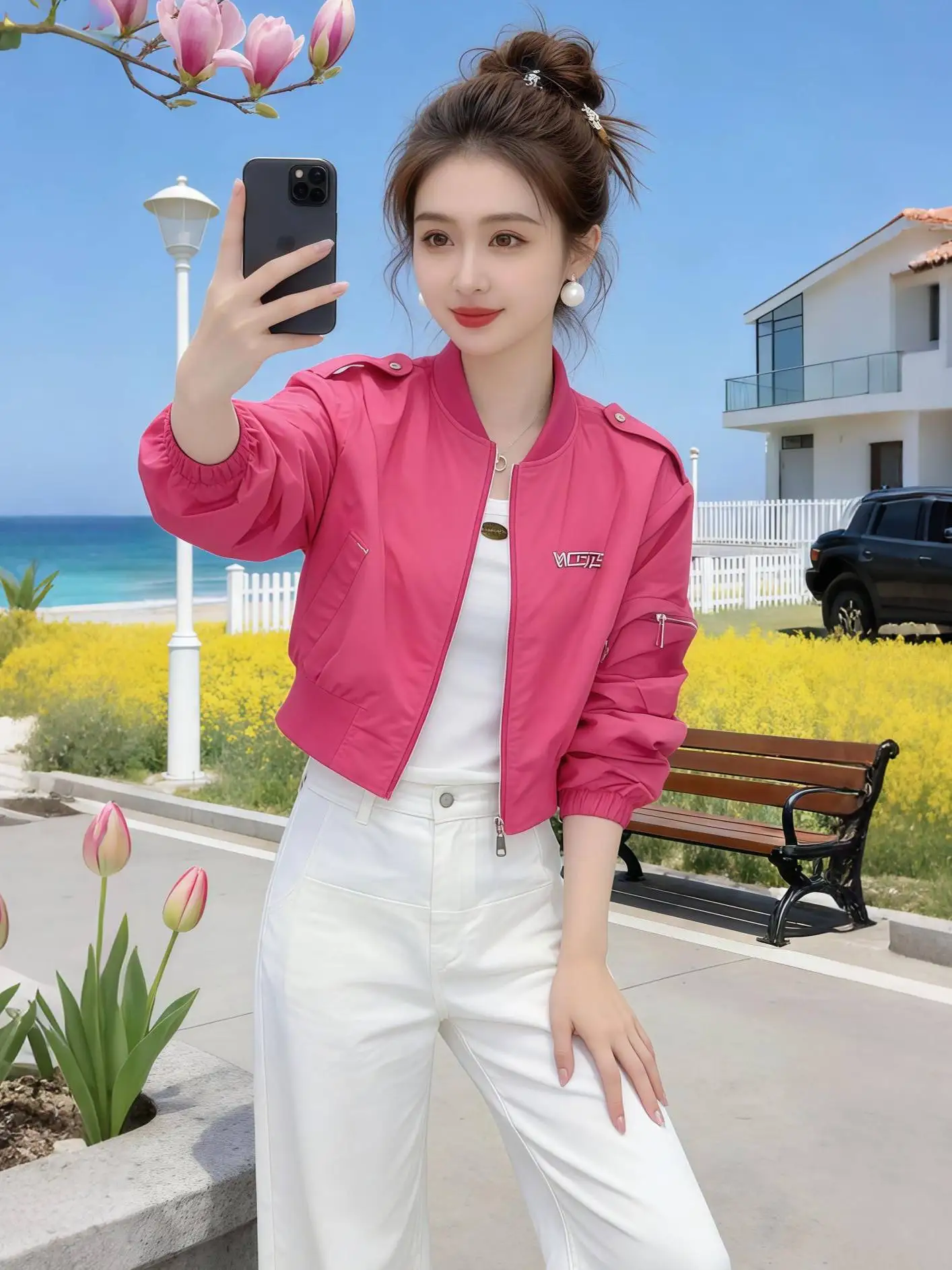 Spring 2026 Women's Fashionable Sportswear Jacket Unique Attractive Short Top Unique Style Comfortable Fit Ladies' Outerwear
Spring 2026 Women's Fashionable Sportswear Jacket Unique Attractive Short Top Unique Style Comfortable Fit Ladies' Outerwear
