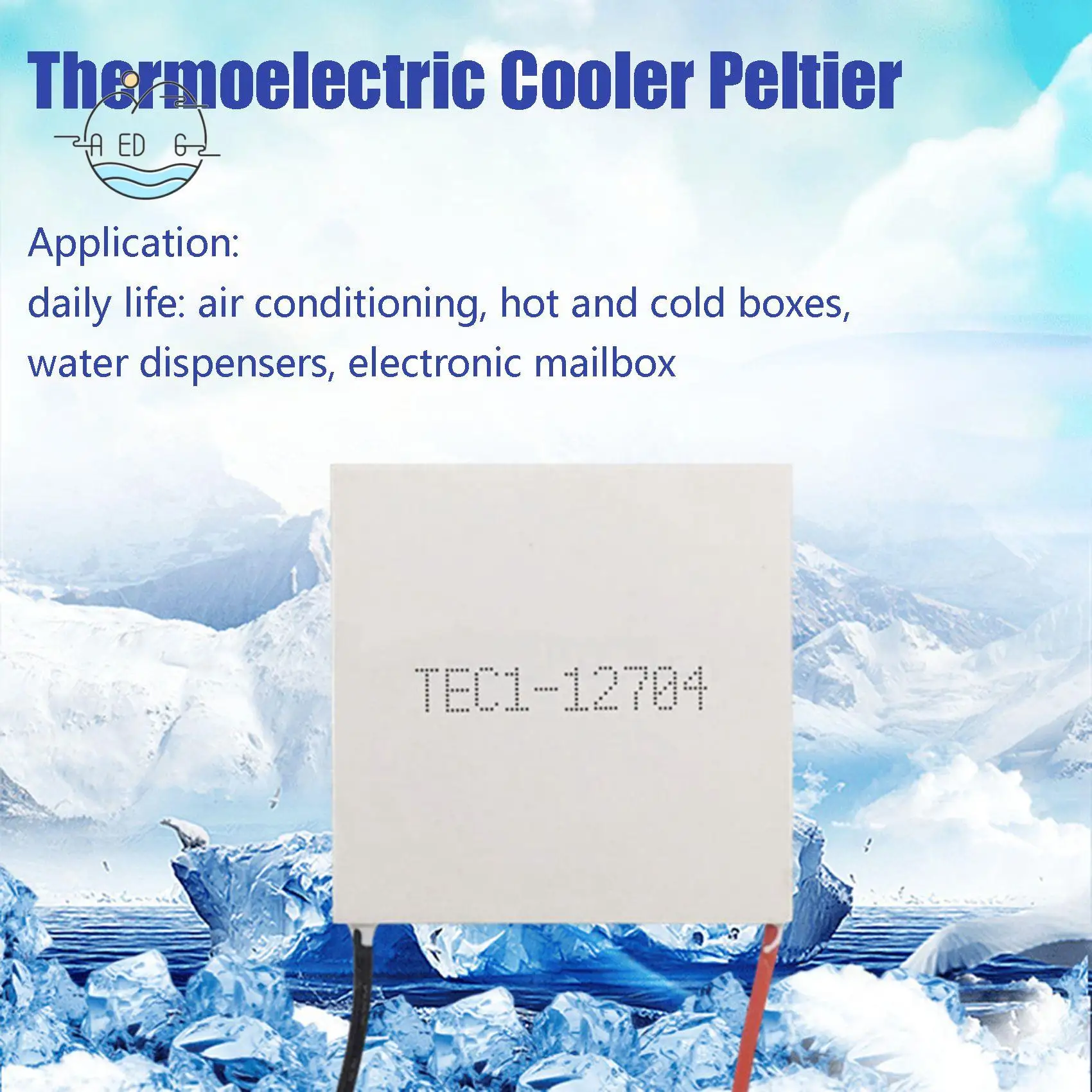 AED6-TEC1-12704 Thermoelectric Cooler Peltier 30Mmx30mm TEC1 12704 Elements Module 12V4A Cooling Peltier
AED6-TEC1-12704 Thermoelectric Cooler Peltier 30Mmx30mm TEC1 12704 Elements Module 12V4A Cooling Peltier