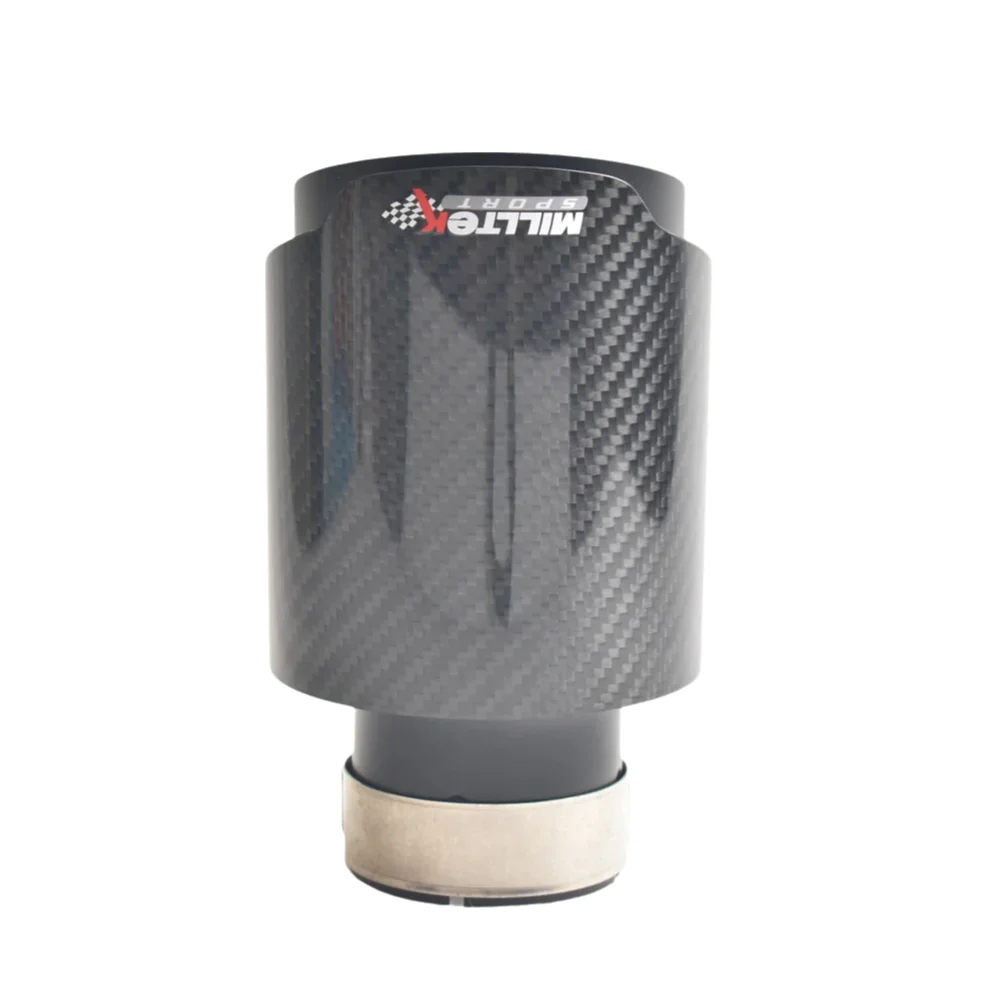 MILLETEK SPORT Carbon Fibre Exhaust Tip Universal Fit for Cars & SUVs Polished Finish 304 Stainless Steel Inner CE Compliant
MILLETEK SPORT Carbon Fibre Exhaust Tip Universal Fit for Cars & SUVs Polished Finish 304 Stainless Steel Inner CE Compliant