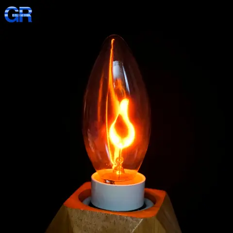 Vintage Edison E14 E27 Led Bulb Candle Light Flame Effect Bulb 3W 220V Home For Decor Lighting Ampoule Candle Led Bulb