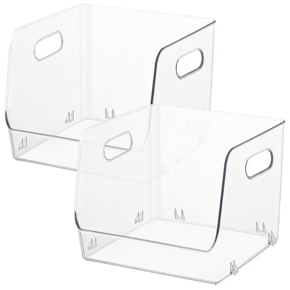 2 Pcs Desktop Storage Rack Clear Container Bins Plastic Organizer Office Boxes with Cover
2 Pcs Desktop Storage Rack Clear Container Bins Plastic Organizer Office Boxes with Cover