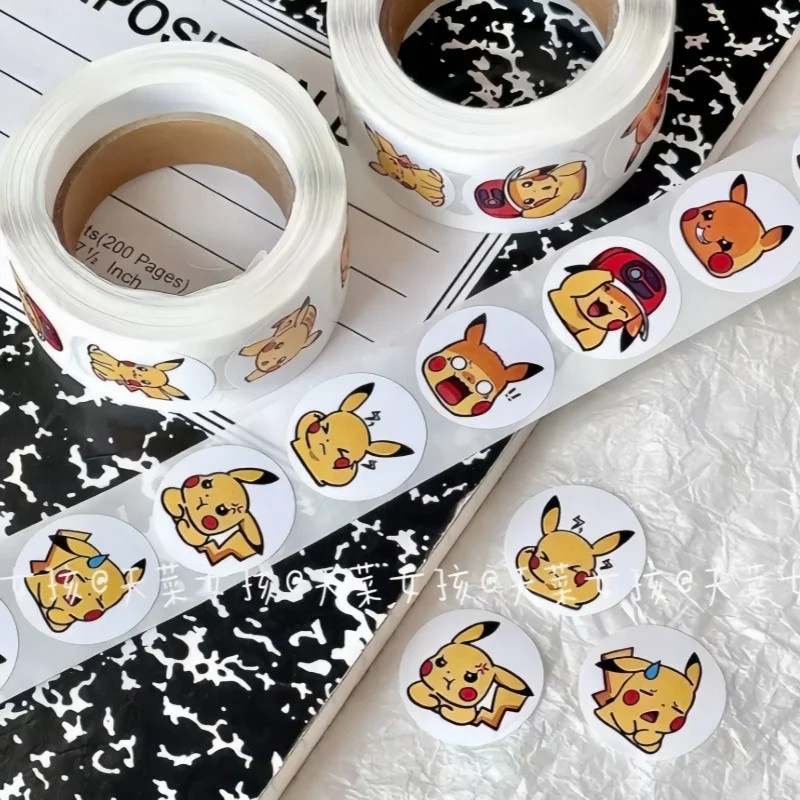 500pcs/Roll Cartoon Pikachu Sticker Tape Hand Account DIY Decorative Seal Sticker Waterproof Cup Sticker Kawaii Gift
500pcs/Roll Cartoon Pikachu Sticker Tape Hand Account DIY Decorative Seal Sticker Waterproof Cup Sticker Kawaii Gift