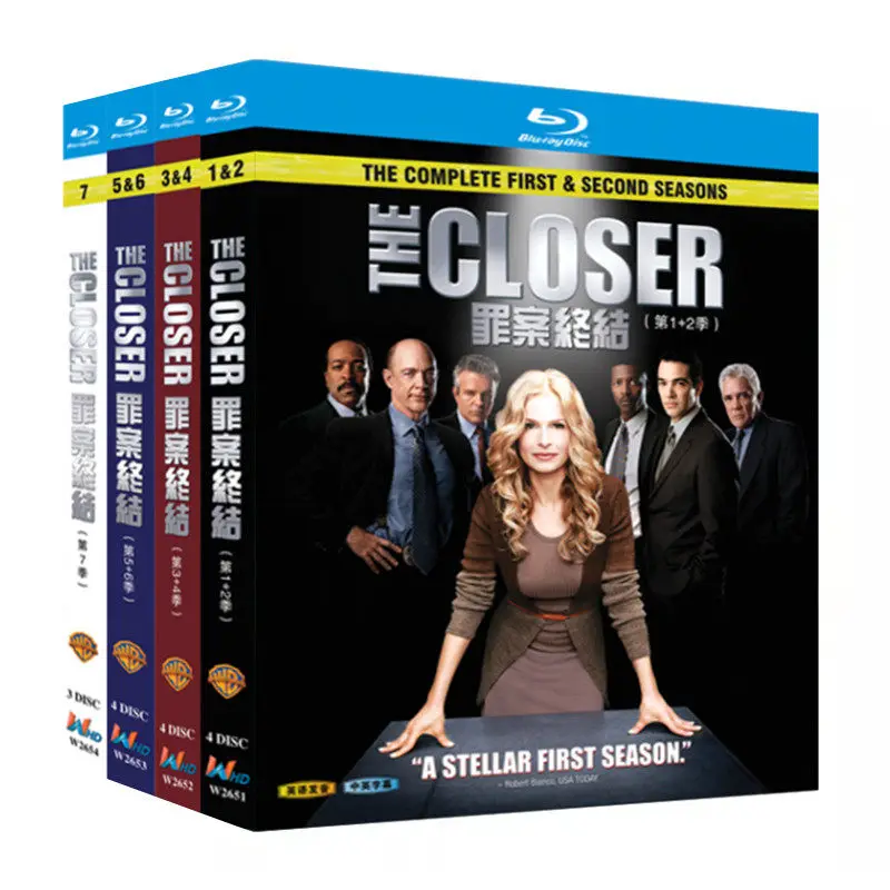 Blu-ray Ultra HD TV Series The Closer Seasons 1–7 Box Set with English and Traditional Chinese Subtitles
Blu-ray Ultra HD TV Series The Closer Seasons 1–7 Box Set with English and Traditional Chinese Subtitles