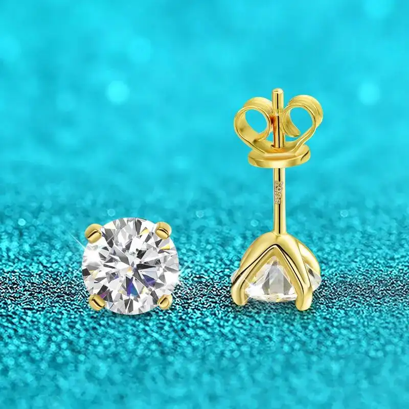 JoiasHome Pure 925 Silver Rose Gold 0.2-3CT Moissanite Stud Earrings Women Sparkling Wedding Fine Jewelry
JoiasHome Pure 925 Silver Rose Gold 0.2-3CT Moissanite Stud Earrings Women Sparkling Wedding Fine Jewelry