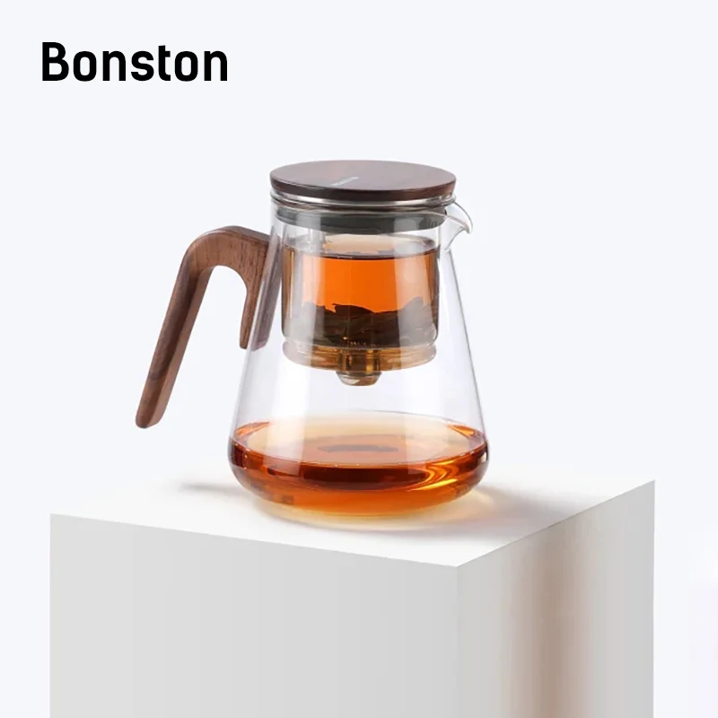 Bonston elegant cup insulation separation bubble teapot heat-resistant glass teapot simple filter tea cup 500ml
Bonston elegant cup insulation separation bubble teapot heat-resistant glass teapot simple filter tea cup 500ml