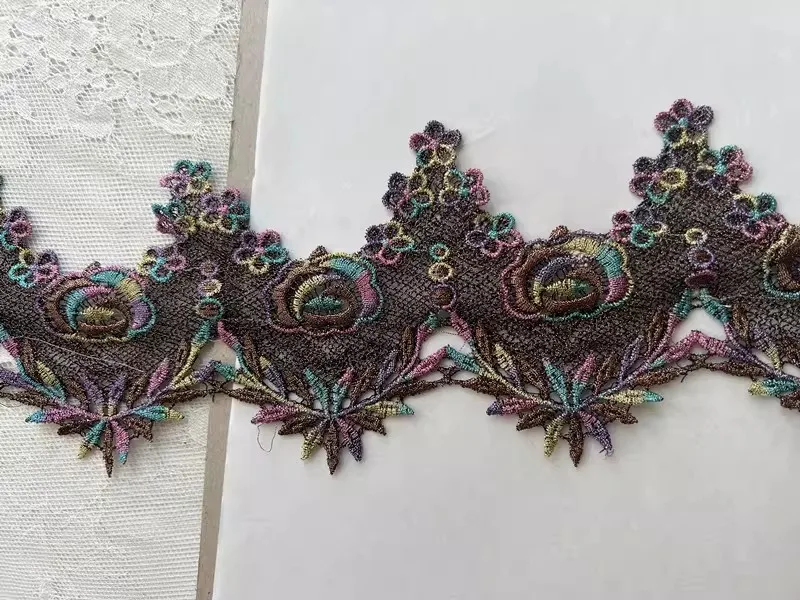 3yard Colorful water-soluble embroidery lace accessories Cheongsam clothing sofa curtains DIY Stage Dress material Lace Trim
3yard Colorful water-soluble embroidery lace accessories Cheongsam clothing sofa curtains DIY Stage Dress material Lace Trim