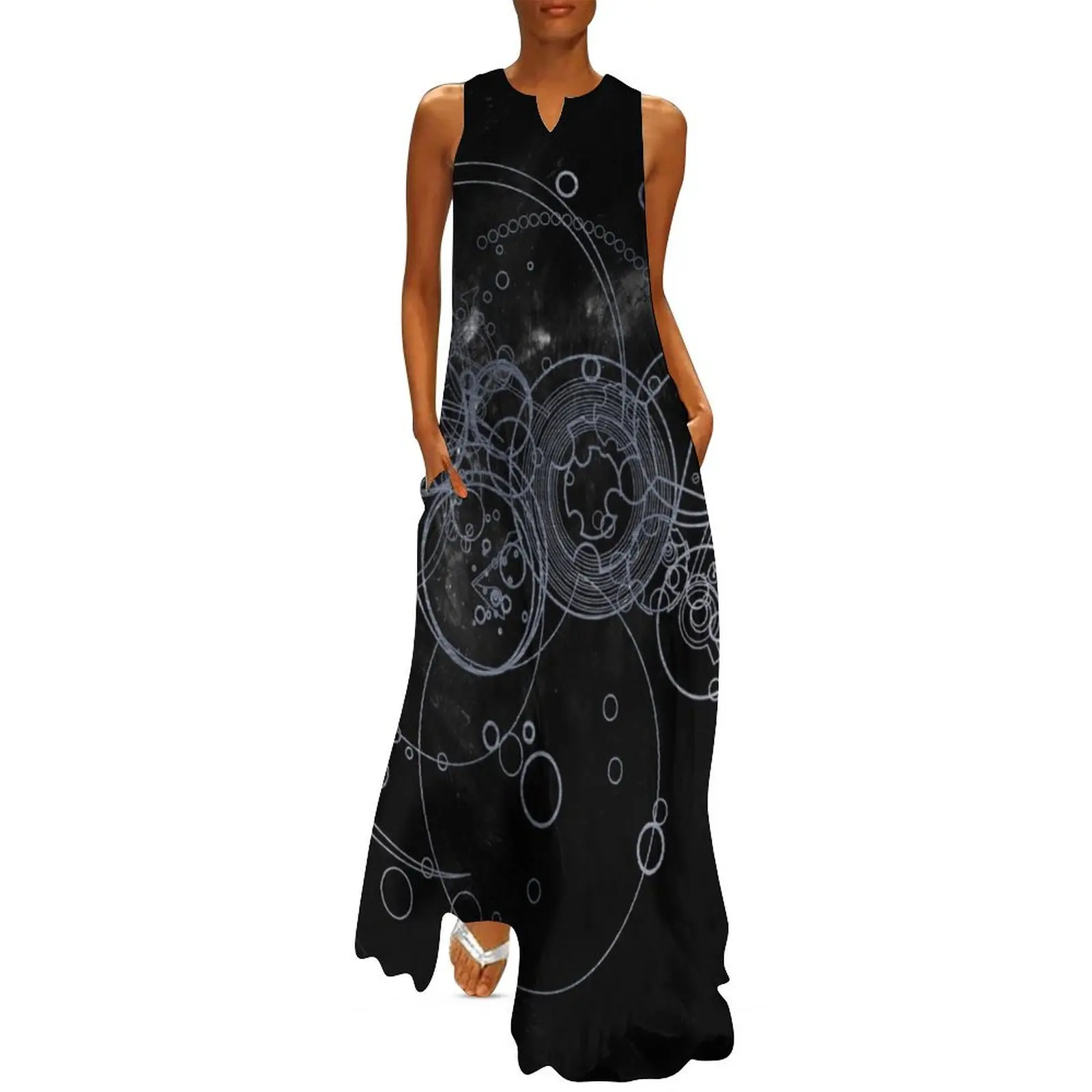 Time Lord Writing (silver) Long Dress dresses for special events Evening gown dress korean style Dress
Time Lord Writing (silver) Long Dress dresses for special events Evening gown dress korean style Dress