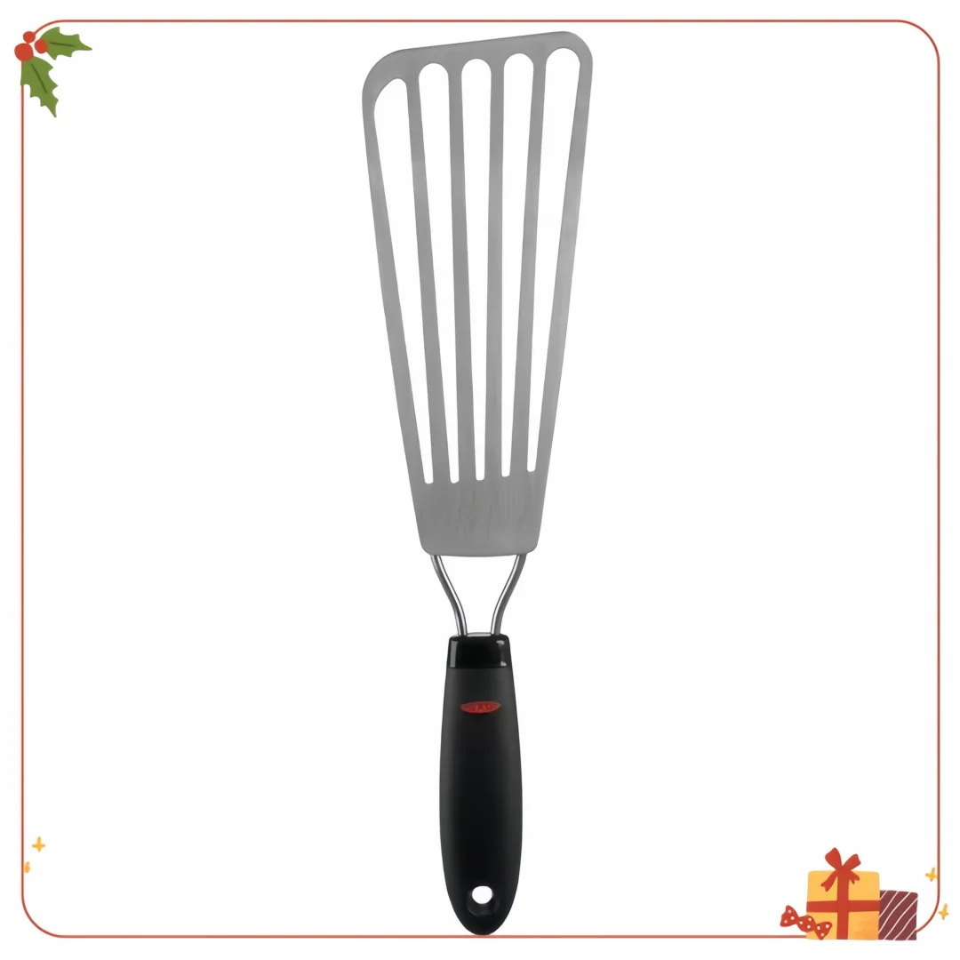 13" Fish Turner Stainless Steel Spatula - Non-Slip Handle Flexible Fish Flipper for Kitchen Cooking
13" Fish Turner Stainless Steel Spatula - Non-Slip Handle Flexible Fish Flipper for Kitchen Cooking
