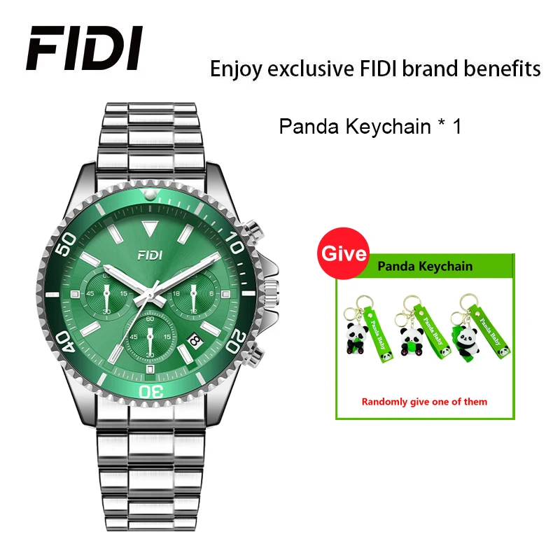 FIDI Fashion Mens Watches for Men Sport Waterproof Quartz Watch Luxury Business Luminous Man Clock Gifts Panda Keychain FD106
FIDI Fashion Mens Watches for Men Sport Waterproof Quartz Watch Luxury Business Luminous Man Clock Gifts Panda Keychain FD106