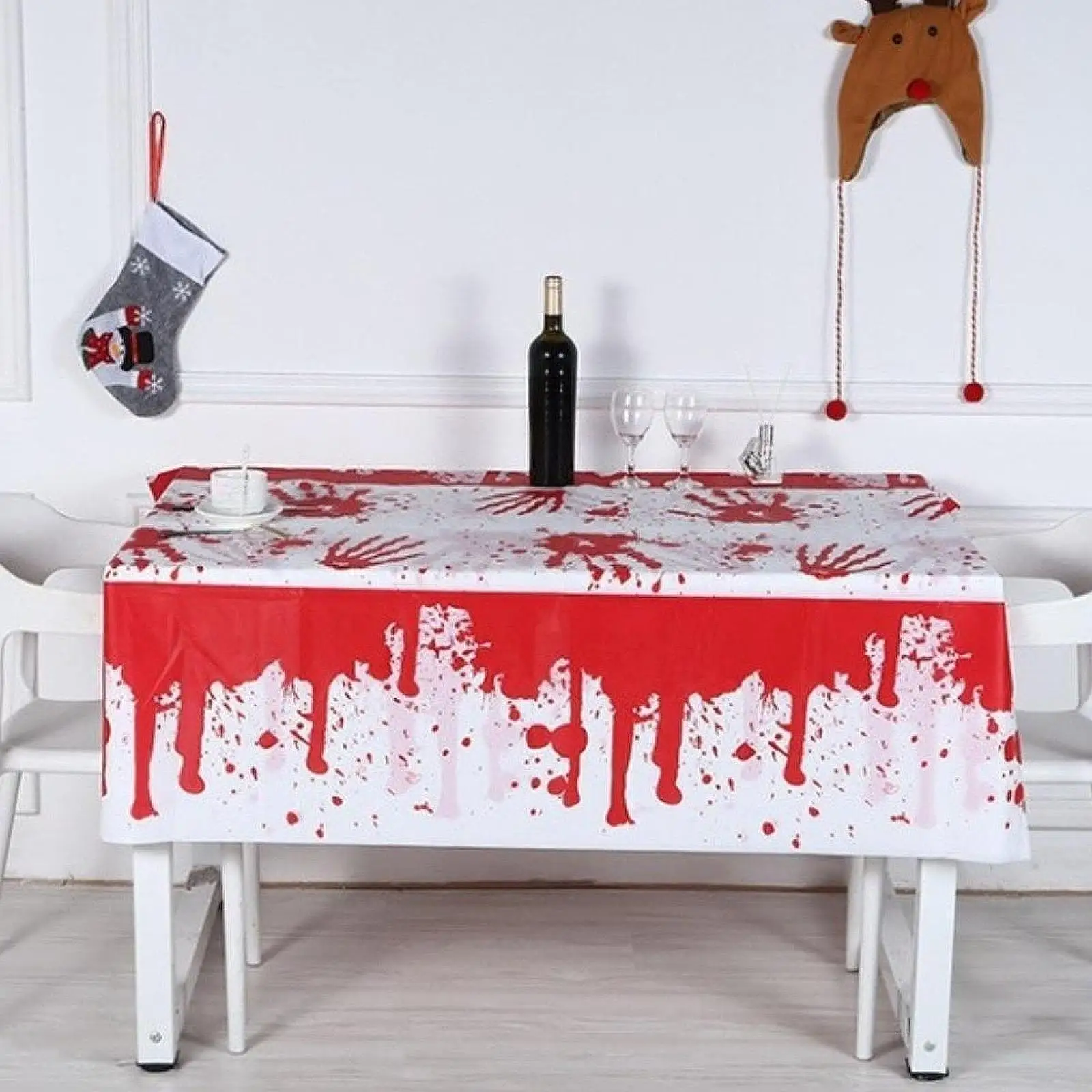 Halloween Table Cloth Holiday Tablecloth 137x183cm Waterproof Table Cover for Dining Room Horror Night Dinner Table Party
Halloween Table Cloth Holiday Tablecloth 137x183cm Waterproof Table Cover for Dining Room Horror Night Dinner Table Party