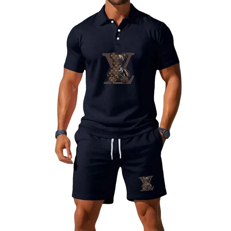 Men's Summer Casual Fashion T-Shirt Top - Two-piece Set, Includes Shorts, With An Athletic Design and Gentlemanly Style
Men's Summer Casual Fashion T-Shirt Top - Two-piece Set, Includes Shorts, With An Athletic Design and Gentlemanly Style