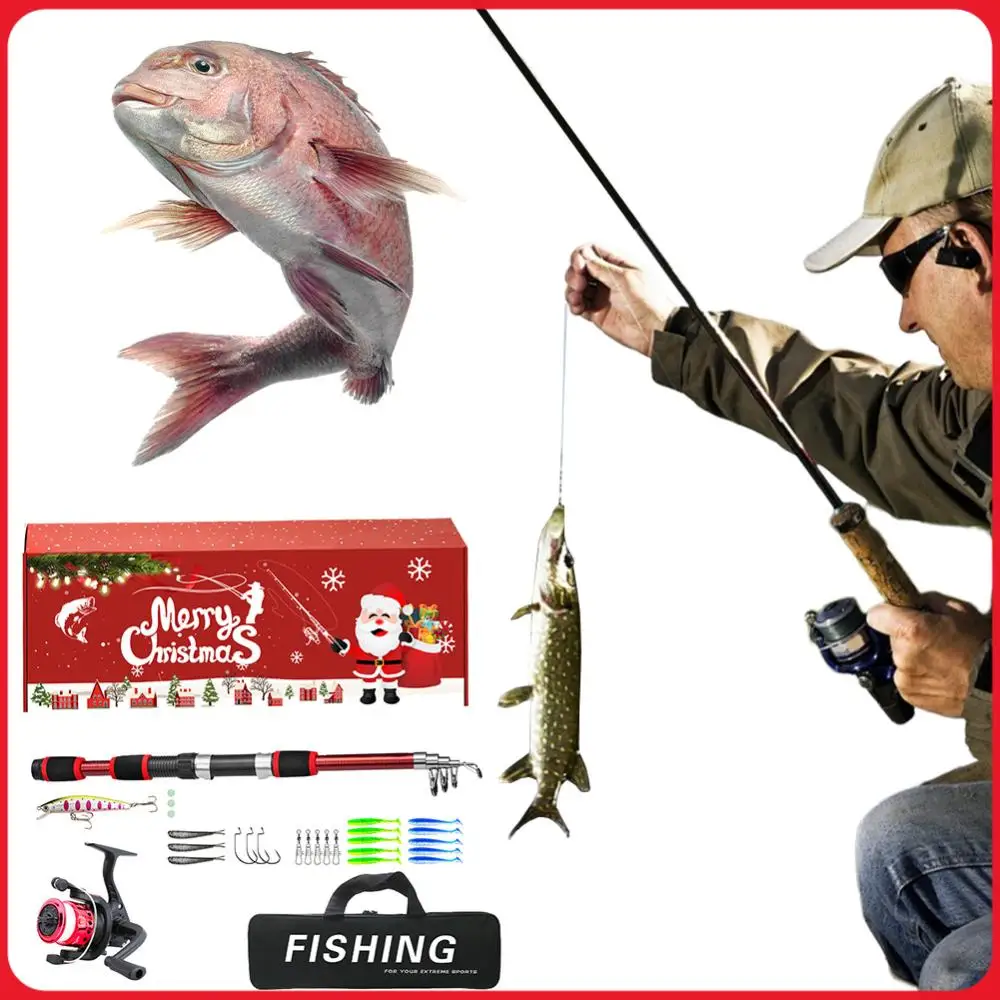 Fishing Pole Set Full Kits Telescopic Fishing Rod and Reel Combo Artificial Baits Hooks Travel Pole Set for Men
Fishing Pole Set Full Kits Telescopic Fishing Rod and Reel Combo Artificial Baits Hooks Travel Pole Set for Men